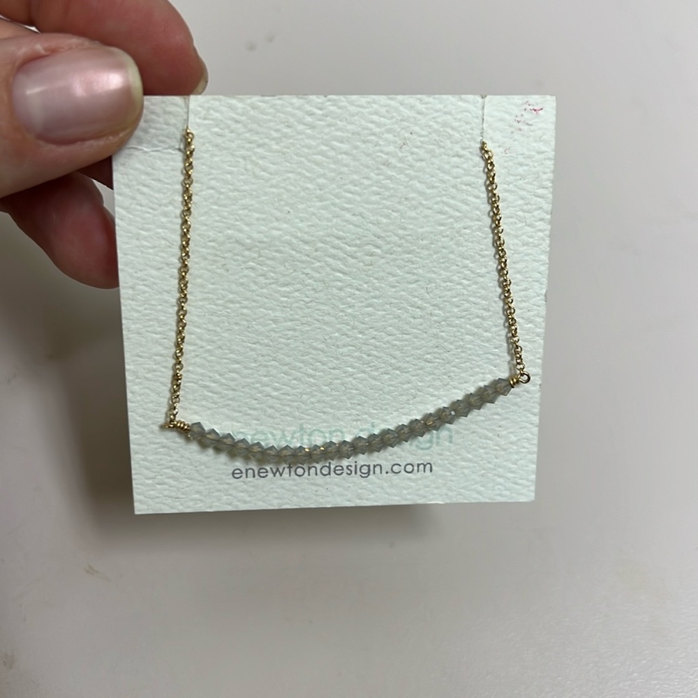 Enewton 16” Grey Opalescent Beaded Necklace